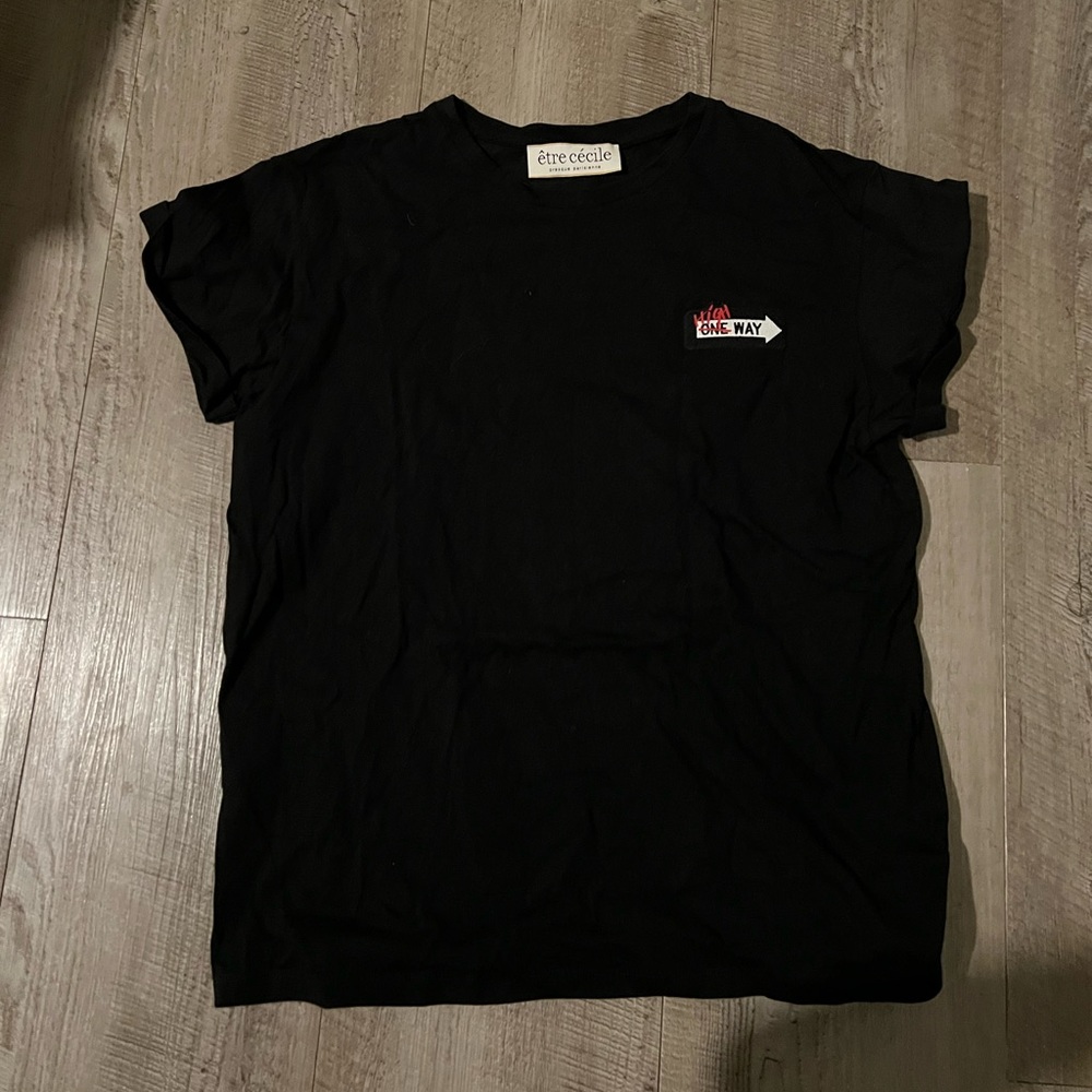 Etre Cecile One Way Black Shirt, Small